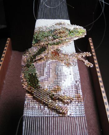 Placement of the recent peyote leg addition