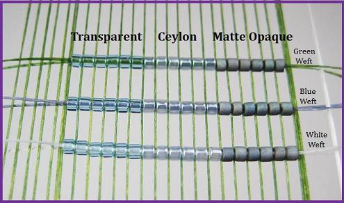 Always use White Weft Thread