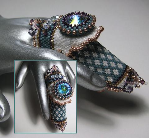 A 'Matching Set' can consist of any two items, beadwork by Erin Simonetti