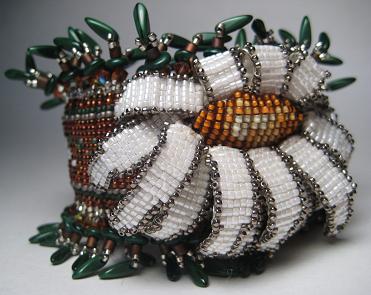 Beaded Daisy Wrist Corsage