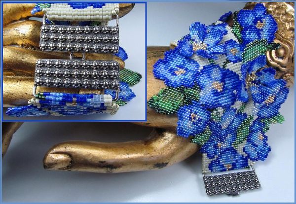 Forget Me Nots Flower Cuff