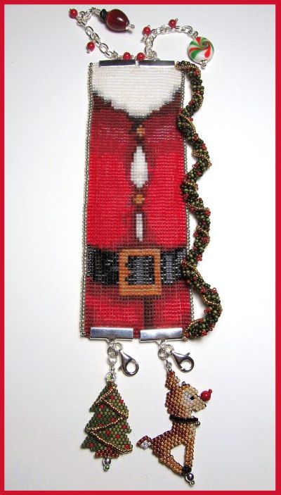 Fat Santa Loomed Cuff