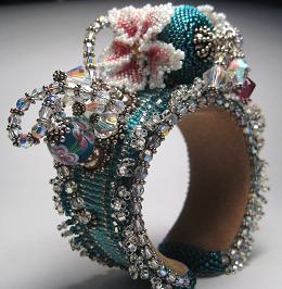 Beaded Multiplicity Wrist Corsage