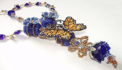 Beaded Lampwork Necklace