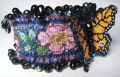 Monarch Butterfly on Wire Detailed Cuff