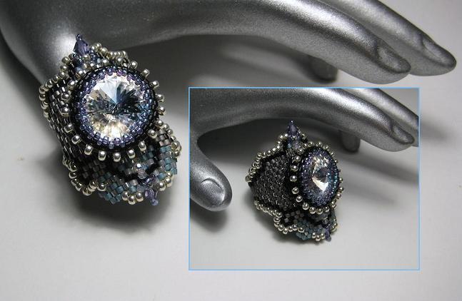 Moonlight Rivoli Sheild Ring