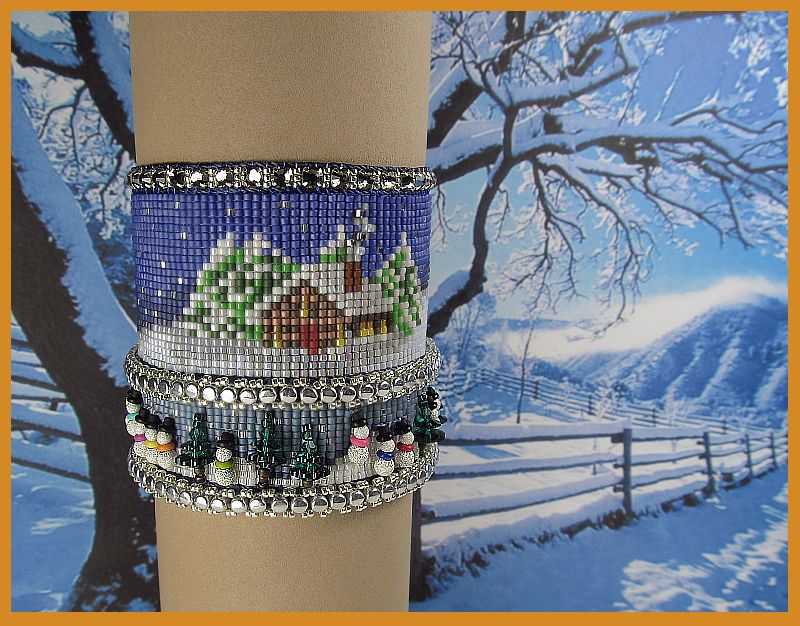 Bead Loomed Cuff