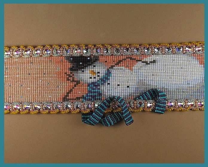 Snowman Porn, beadwork by Erin Simonetti