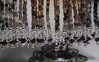 Tiger Earring Wire Wraps Close Up