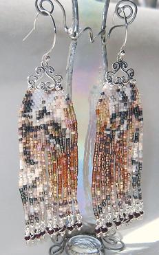 Siberian Tiger Face Earrings