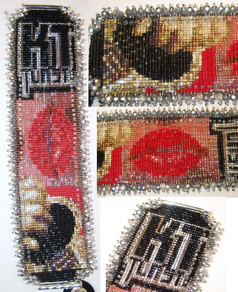 Beads, beading, beaded Wrist Corsages