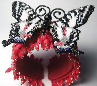 Zebra Swallowtail Wrist Corsage