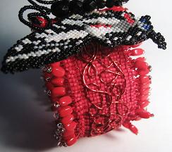 Zebra Swallowtail Wrist Corsage