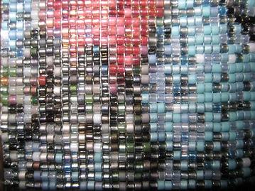 Each Bead Color Needs ;The Other Bead Color, beadwork by Erin Simonetti