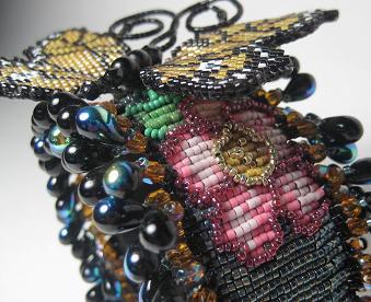 Beaded Monarch Wrist Corsage